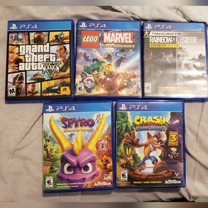 Ps4 used games. Very good condition. 20 dollars each or buy all for discount.